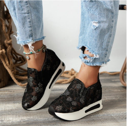 🌸👟【Sleva 50 % 🔥】【36–44】Dámské letní volnočasové tenisky ze síťoviny s hrubou podrážkou