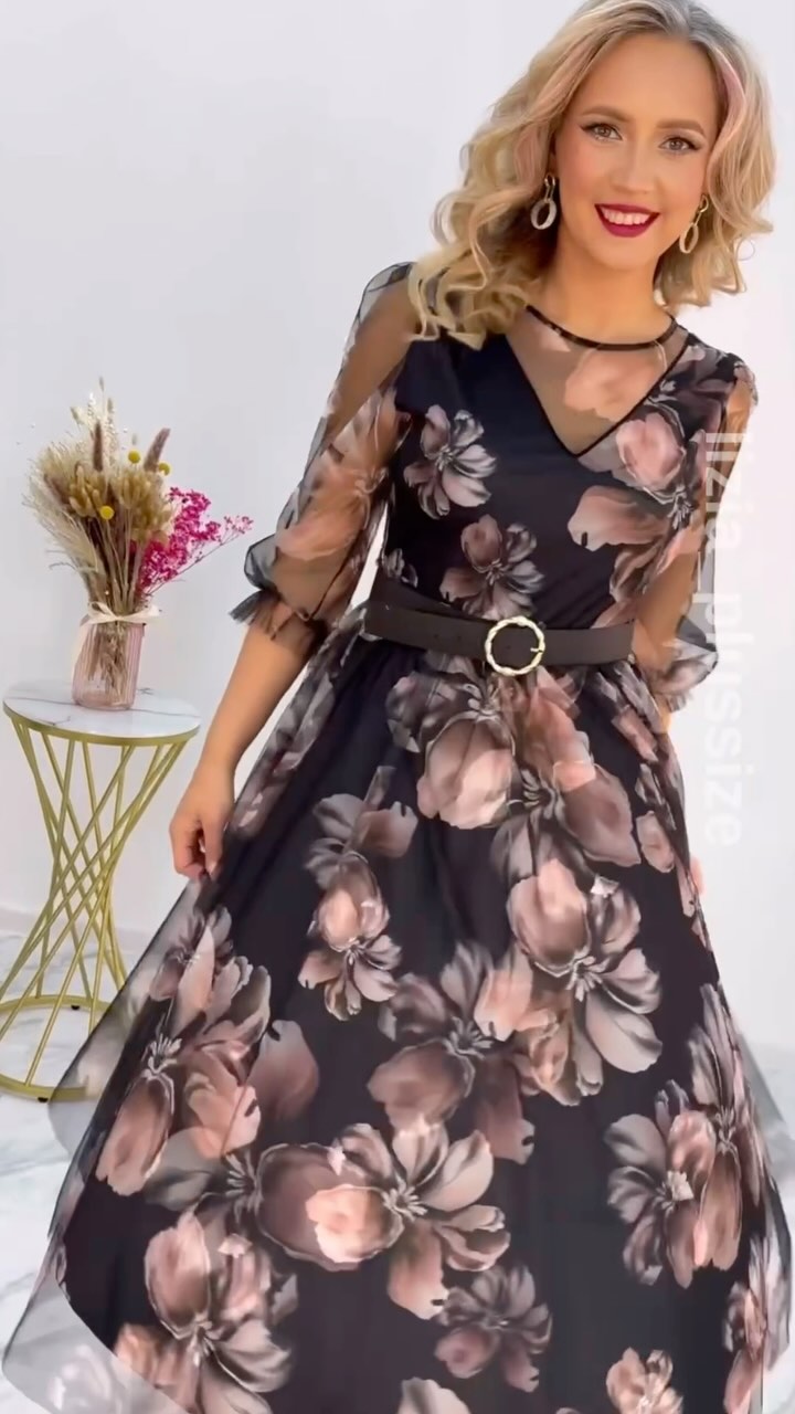 🌸💥【Časově omezená sleva】【S-5XL】Nové elegantní šaty s potiskem