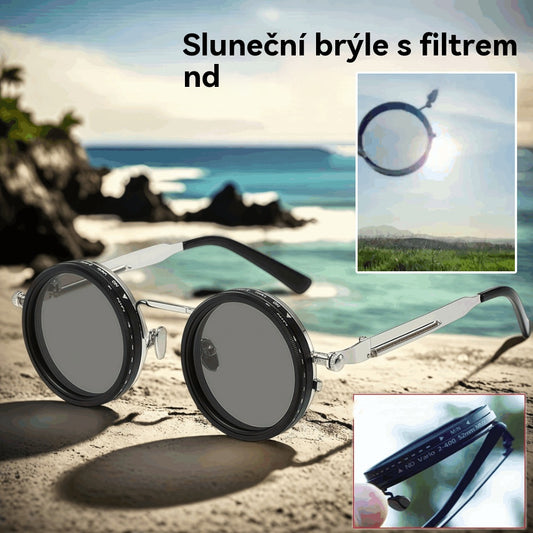 🔥😎Nové sluneční brýle s 9 úrovněmi nastavení, vhodné pro venkovní použití, rybaření, řízení a s UV ochranou
