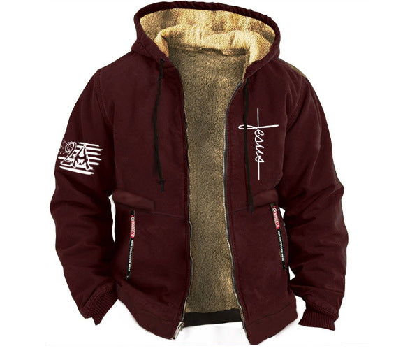 🔥🔥【S-5XL】Muška jesensko/zimska modna ležerna jakna od debelog flisa