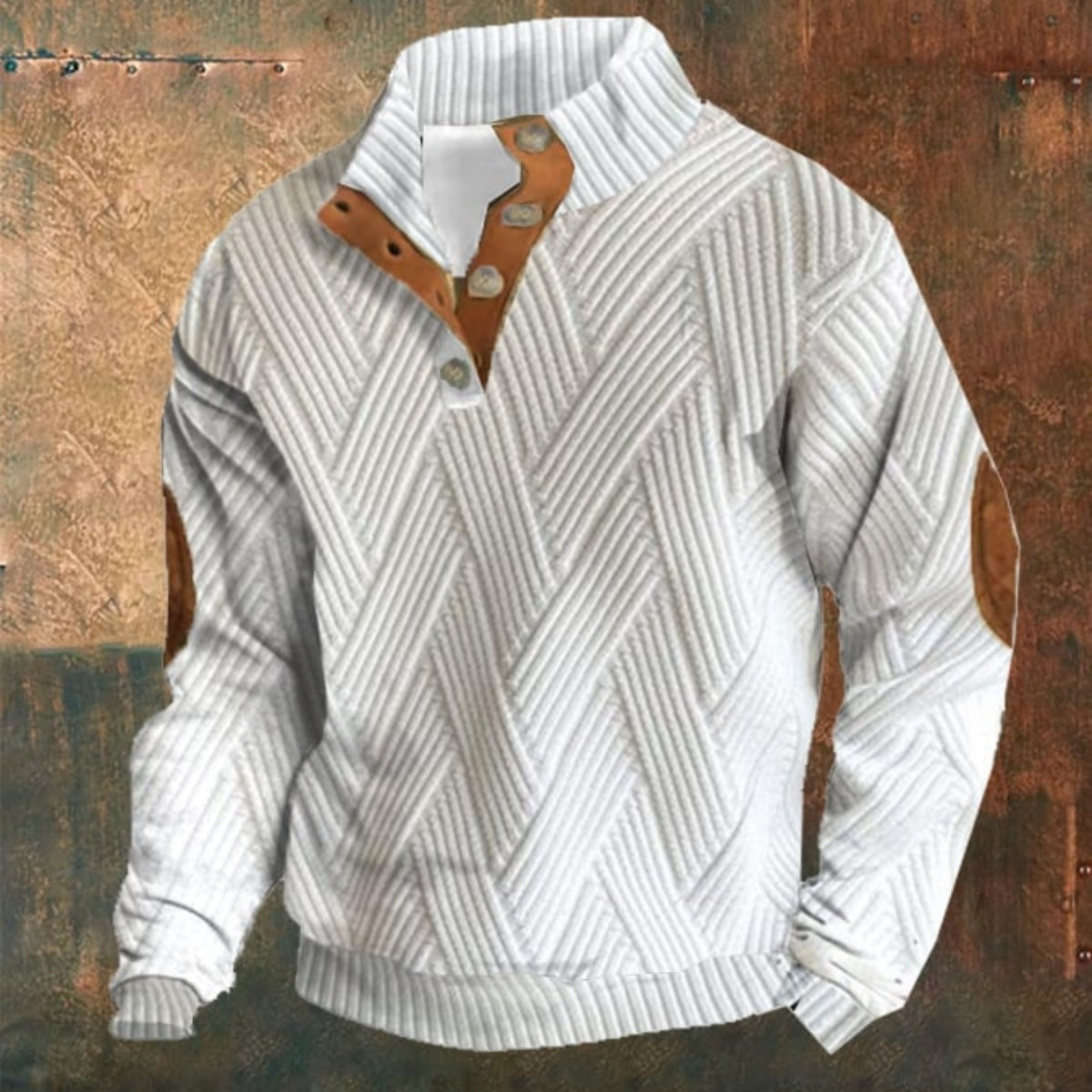 🔥【S-5XL】 Podzimní a zimní pánský ležérní stojací límeček s dlouhými rukávy, měkké a pohodlné, teplé a větruodolné