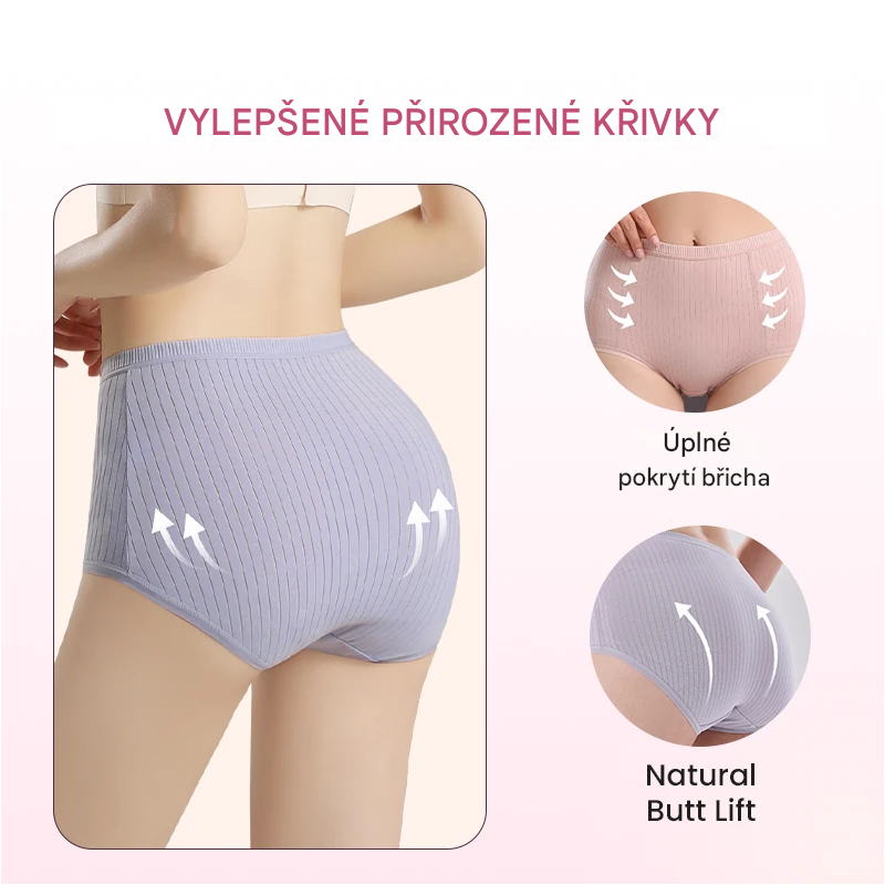 😍【Kupte 8 a získáte 8 zdarma】Dámské velké antibakteriální kalhotky s vysokým pasem🔥【Skvělé nabídky】